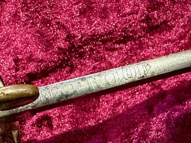 b2ap3_large_Armoury-Antiques-and-Militaria-10 ***New In***An Interesting English Victorian 1822 Pattern Sword with a Captured/ Gifted US Navy Sword Blade. - Armoury Antiques | Marlborough Antiques