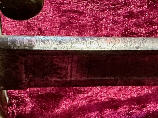 b2ap3_large_Armoury-Antiques-and-Militaria-11 ***New In***An Interesting English Victorian 1822 Pattern Sword with a Captured/ Gifted US Navy Sword Blade. - Armoury Antiques | Marlborough Antiques