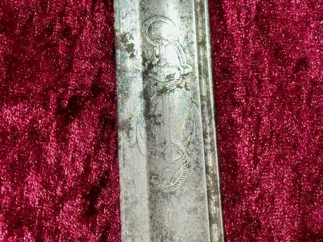 b2ap3_large_Armoury-Antiques-and-Militaria-13 ***New In***An Interesting English Victorian 1822 Pattern Sword with a Captured/ Gifted US Navy Sword Blade. - Armoury Antiques | Marlborough Antiques