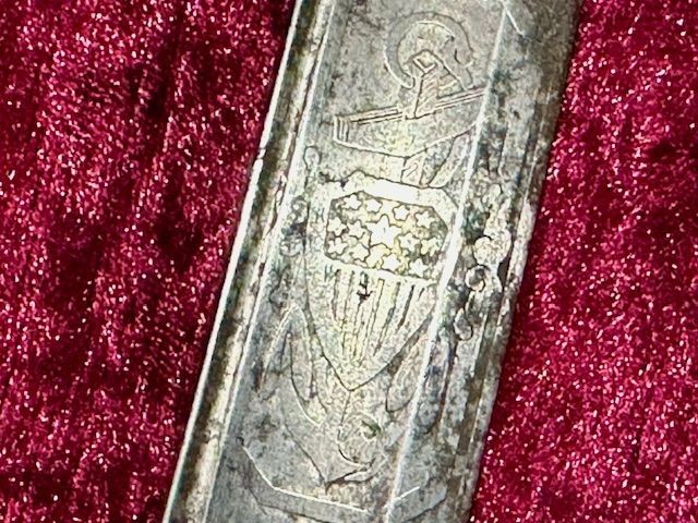 b2ap3_large_Armoury-Antiques-and-Militaria-7 ***New In***An Interesting English Victorian 1822 Pattern Sword with a Captured/ Gifted US Navy Sword Blade. - Armoury Antiques | Marlborough Antiques