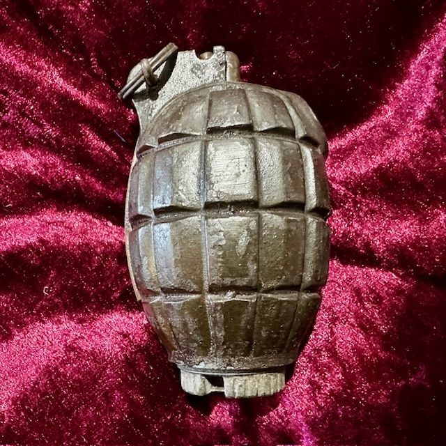 b2ap3_large_IMG_2975 ***NOW SOLD***Mills Grenade No. 36M MK1 J P & S LTD (6/37) Grenade (Inert). - Armoury Antiques | Marlborough Antiques