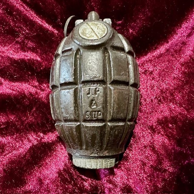b2ap3_large_IMG_2976 ***NOW SOLD***Mills Grenade No. 36M MK1 J P & S LTD (6/37) Grenade (Inert). - Armoury Antiques | Marlborough Antiques