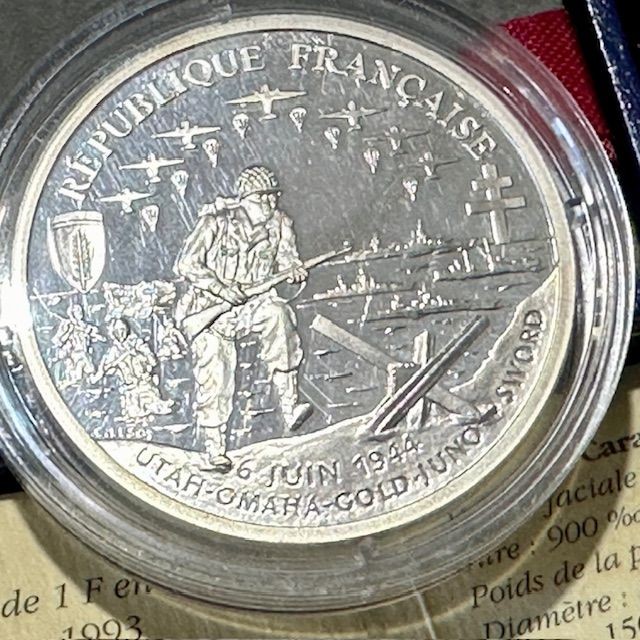 b2ap3_large_Silver-Coin-2 ***Cased Silver D-Day Coin*** - Armoury Antiques | Marlborough Antiques