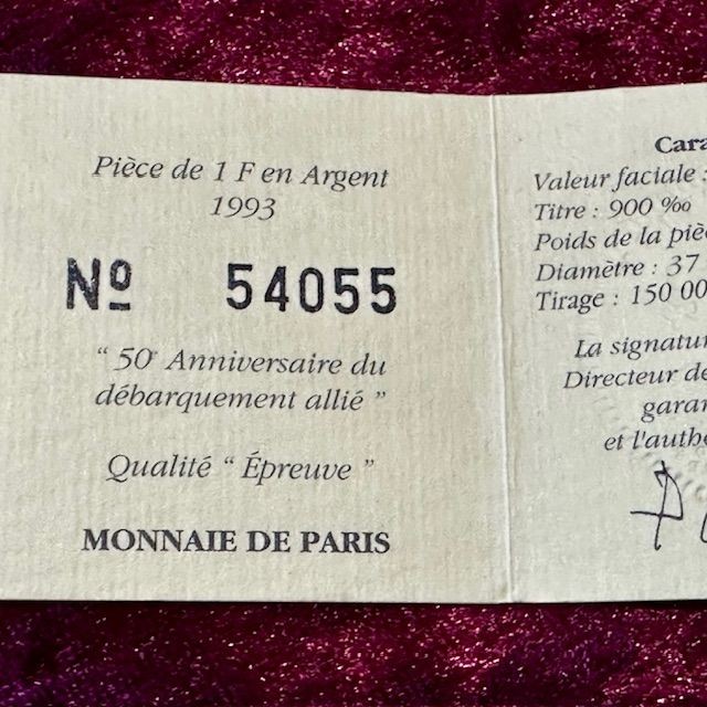 b2ap3_large_Silver-Coin-5 ***Cased Silver D-Day Coin*** - Armoury Antiques | Marlborough Antiques