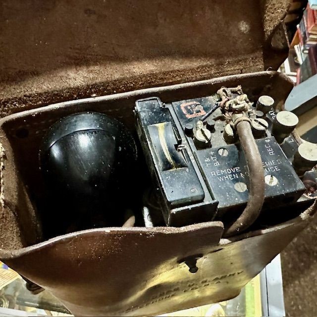 b2ap3_large_WW2-US-Telephone-3 ***New In***Two (2) WW2 US Field Telephones - United States EE-8 Type. - Armoury Antiques | Marlborough Antiques