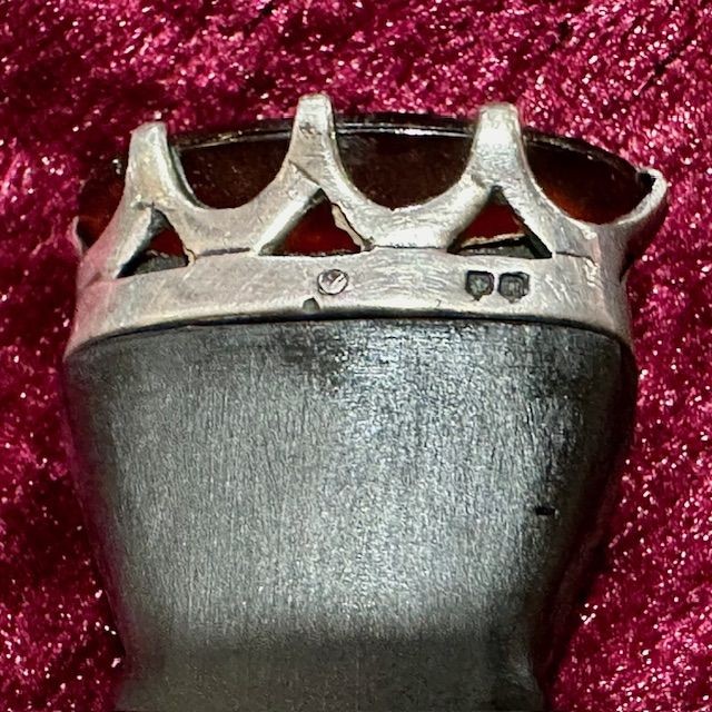 b2ap3_large_Armoury-Antiques-and-Militaria-Skean-Dhu-6 ***New In***A Civilian Wear c1950 Sgian Dubh with Solid Silver Mounts Previously Owned by 'Captain 'J. M. Davidson - 3rd Battalion Cameron Highlanders'. - Armoury Antiques | Marlborough Antiques