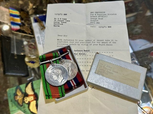 b2ap3_large_WW2-Medal-Grouping-1 ***New In***WW2 Naval Named Medal Grouping and Ephemera. - Armoury Antiques | Marlborough Antiques