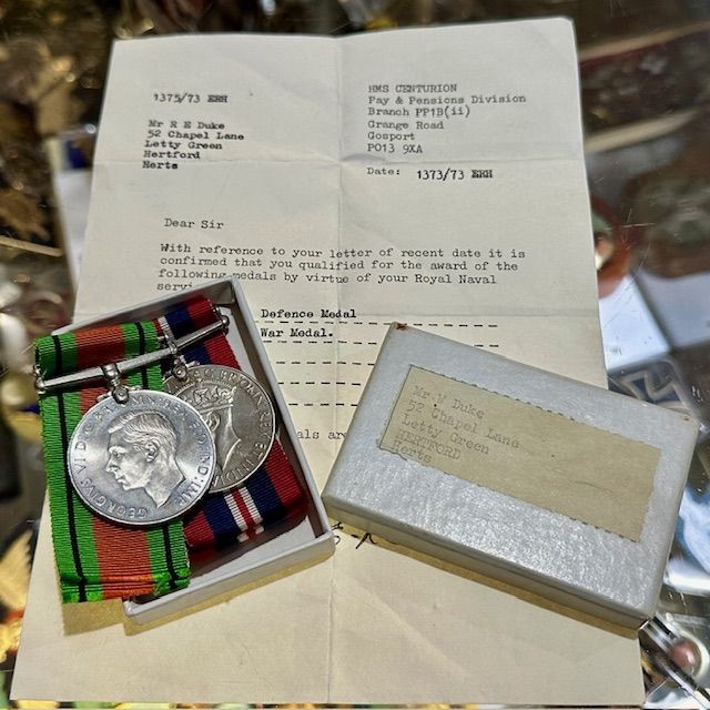 b2ap3_large_WW2-Medal-Grouping-2 ***New In***WW2 Naval Named Medal Grouping and Ephemera. - Armoury Antiques | Marlborough Antiques