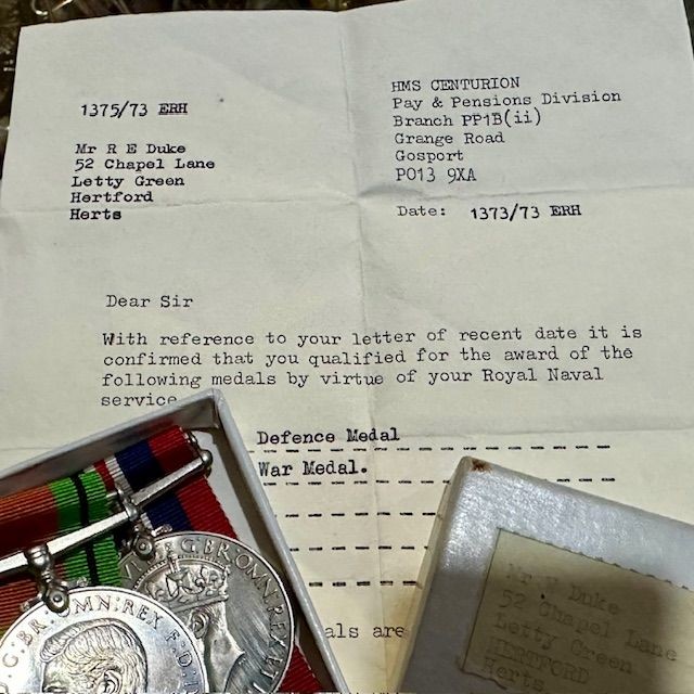 b2ap3_large_WW2-Medal-Grouping-4 ***New In***WW2 Naval Named Medal Grouping and Ephemera. - Armoury Antiques | Marlborough Antiques