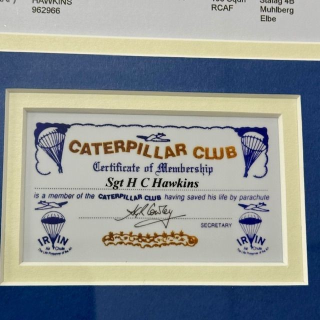 b2ap3_large_Caterpillar-Club-Group-10 ***Very Rare Caterpillar Club Group Framed and Ready for One of Our Valued Clients*** - Armoury Antiques | Marlborough Antiques