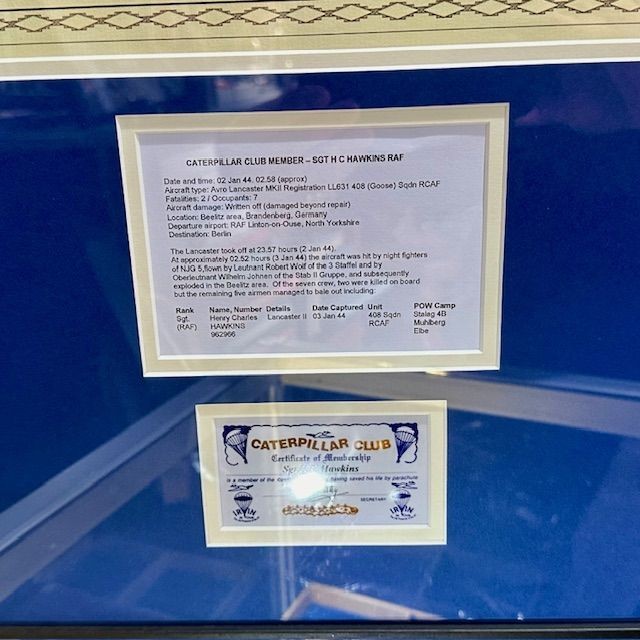 b2ap3_large_Caterpillar-Club-Group-4 ***Very Rare Caterpillar Club Group Framed and Ready for One of Our Valued Clients*** - Armoury Antiques | Marlborough Antiques