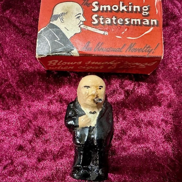 b2ap3_large_Winston-Churchill-1 ***New In***WW2 Vintage Chalk Painted Smoking Winston Churchill. - Armoury Antiques | Marlborough Antiques
