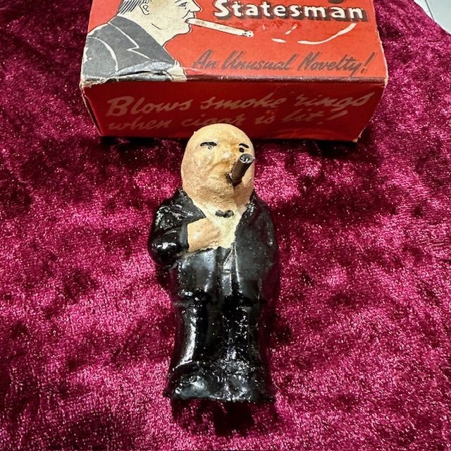 b2ap3_large_Winston-Churchill-2 ***New In***WW2 Vintage Chalk Painted Smoking Winston Churchill. - Armoury Antiques | Marlborough Antiques