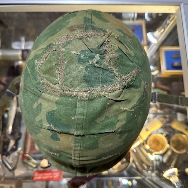 b2ap3_large_Vietnam-US-M1-Helmet-2 ***NOW SOLD***Vietnam Period American M1 Helmet (Maker Marked and Dated 1970). - Armoury Antiques | Marlborough Antiques