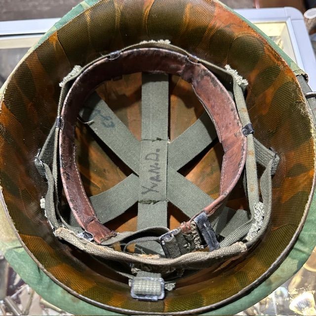 b2ap3_large_Vietnam-US-M1-Helmet-4 ***NOW SOLD***Vietnam Period American M1 Helmet (Maker Marked and Dated 1970). - Armoury Antiques | Marlborough Antiques
