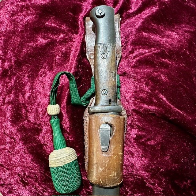 b2ap3_large_WW2-German-K98-Bayonet-1 ***New In***Rare WW2 German K98 Bayonet (Matching Numbers) and 3rd Battalion, 13th Company Infantry Frog and Dress Knot. Maker coded to ricasso for S/155K for the maker Horster. The 'K' code is a rare marking for the year 1934.&nbsp; - Armoury Antiques | Marlborough Antiques