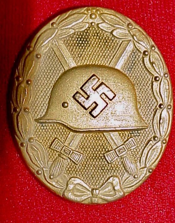 b2ap3_large_Gold-1 ***NOW SOLD***WW2 German Wound Badge in Gold Numbered &lsquo;65&rsquo; (Klein & Quenzer). - Armoury Antiques | Marlborough Antiques