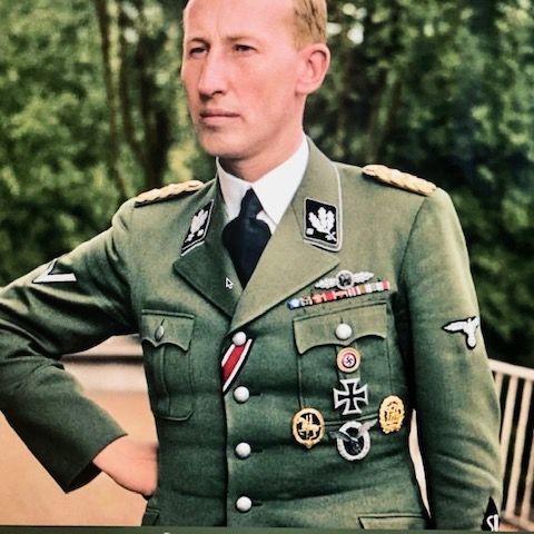 b2ap3_large_Reinhardt-Heydrich- ***NOW SOLD***Superb Very Early Production WW2 German Wound Badge in Gold. - Armoury Antiques | Marlborough Antiques