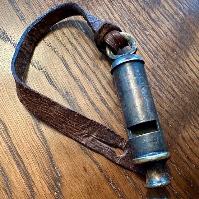 b2ap3_large_WW1-Tranch-Whistle-5 ***NOW SOLD***WW1 '1918' Dated and Maker Marked Trench Whistle with Original Leather Fob. - Armoury Antiques | Marlborough Antiques