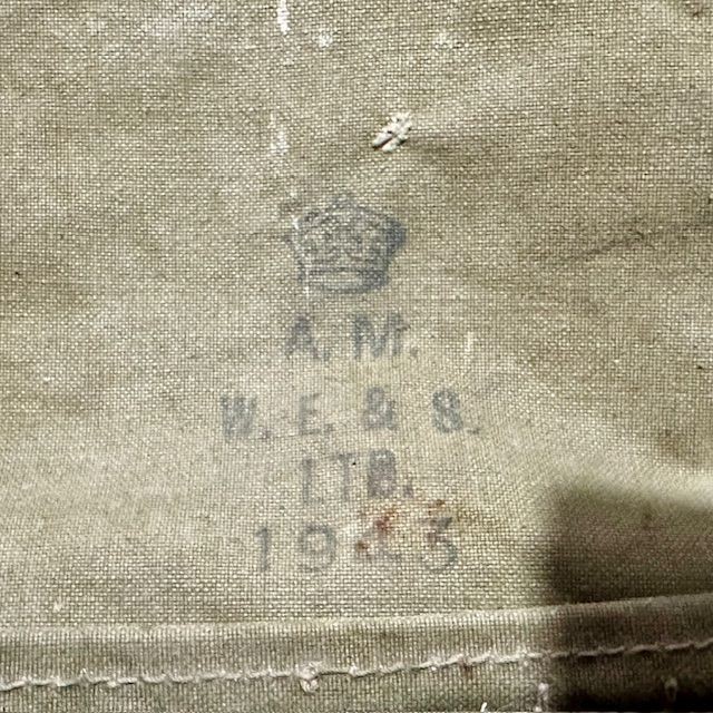 b2ap3_large_WW2-1943-Aircraft-First-Aid-Bag-3 ***New In***WW2 Air Ministry '1943' Dated and Maker Marked 'Aircraft' Medic Canvas Bag. - Armoury Antiques | Marlborough Antiques