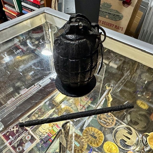 b2ap3_large_IMG_3800 ***NOW SOLD***WW1 MK2 No.23 Mills Grenade (De-Activated). - Armoury Antiques | Marlborough Antiques