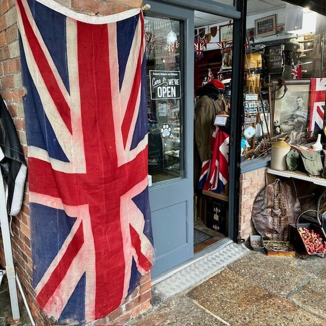 b2ap3_large_Large-WW2-Union-Jack-Flag-1 ***NOW SOLD***Large WW2 Period Union Jack Flag. - Armoury Antiques | Marlborough Antiques