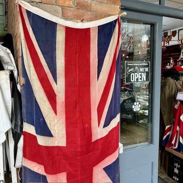 b2ap3_large_Large-WW2-Union-Jack-Flag-3 ***NOW SOLD***Large WW2 Period Union Jack Flag. - Armoury Antiques | Marlborough Antiques