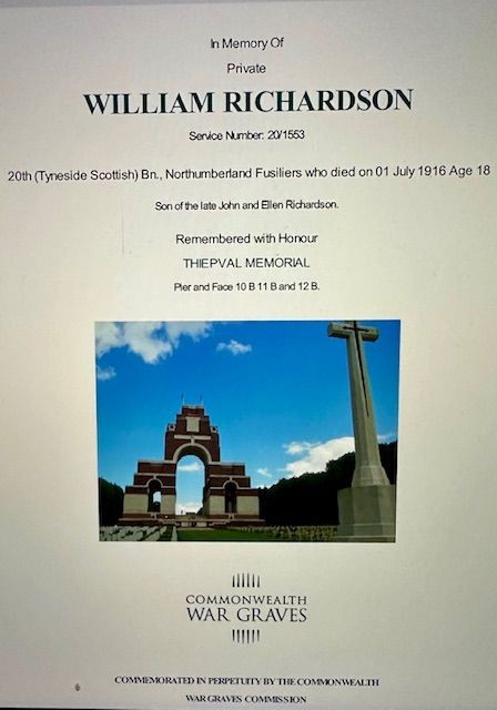 b2ap3_large_William-Richardson-CWGC ***New In***WW1 Death Plaque with Research. - Armoury Antiques | Marlborough Antiques