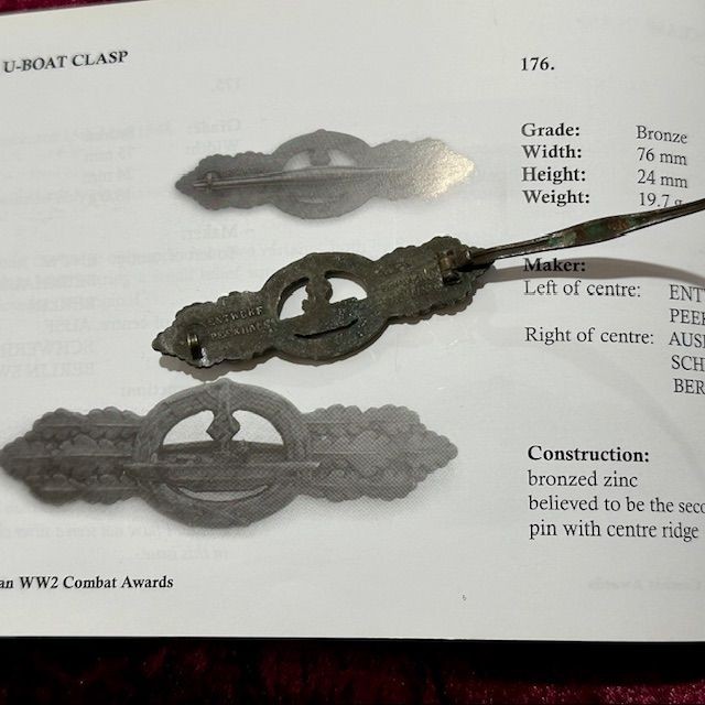 b2ap3_large_WW2-German-U-Boat-Clasp-in-Silver-5 ***NOW SOLD***A Rare WW2 German U-Boat Clasp in Silver. - Armoury Antiques | Marlborough Antiques