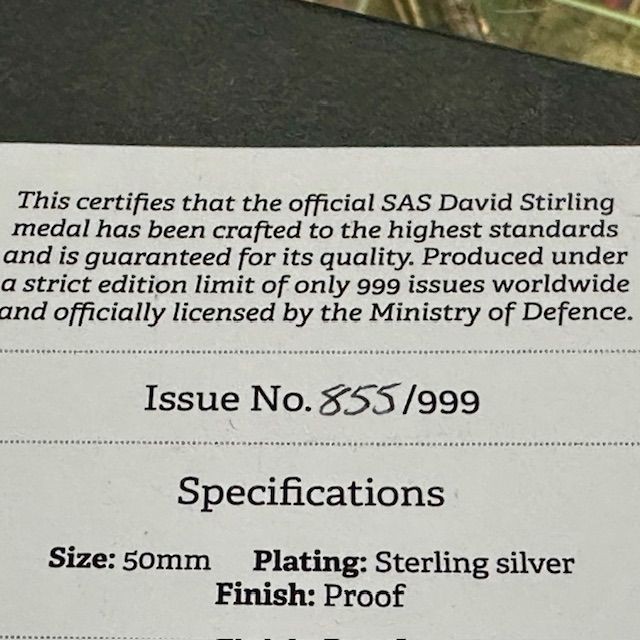 b2ap3_large_SAS-Silver-Medallion-4 ***New In***SAS Silver Cased Medallion (855/999). - Armoury Antiques | Marlborough Antiques