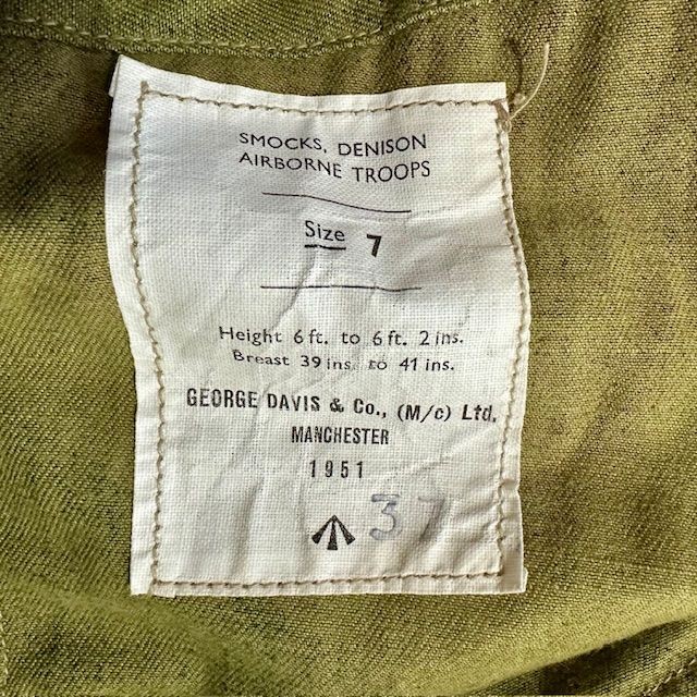 b2ap3_large_Para-Smock-4 ***New In***Superb 1951 Dated Para Smock WD Marked and Dated. - Armoury Antiques | Marlborough Antiques