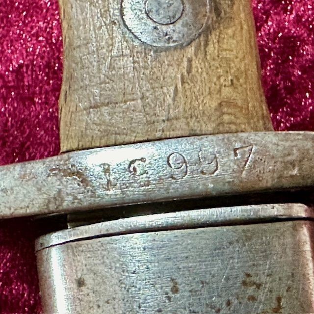 b2ap3_large_German-M1871-84-Knife-Bayonet-3 ***NOW SOLD***Regimentally Marked M1871/ 84 Bayonet. - Armoury Antiques | Marlborough Antiques