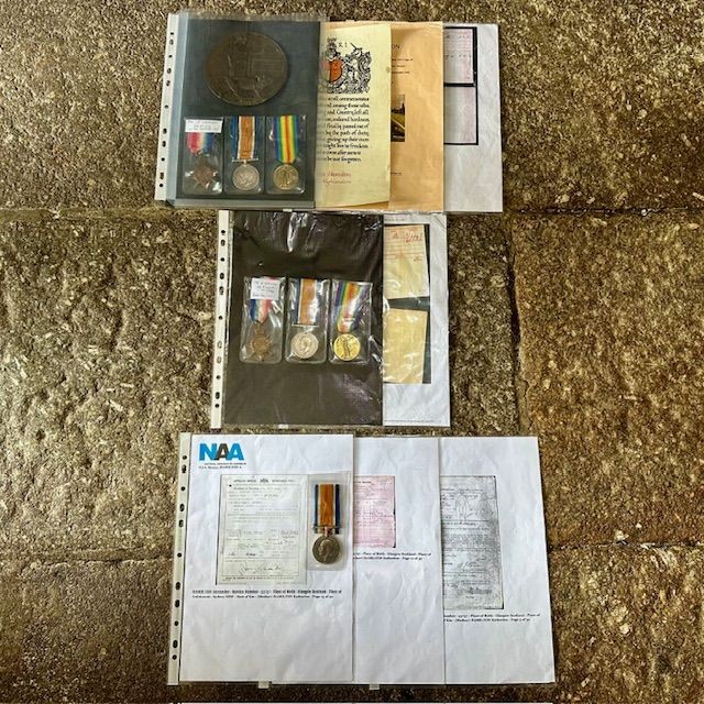 b2ap3_large_WW1-3-Brothers-Medal-Group-1 ***New In***Superb 3 Brother Mons Medal Grouping and Various Other Medals Too... - Armoury Antiques | Marlborough Antiques