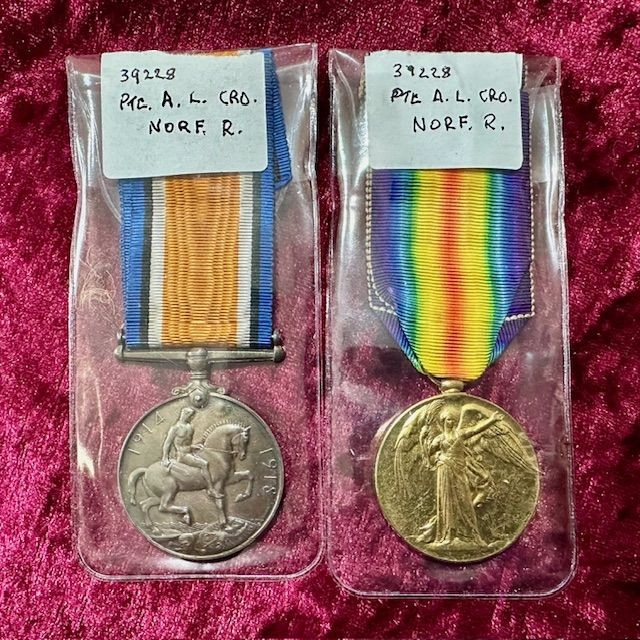 b2ap3_large_WW1-Medal-Pair- ***New In***A Nice WW1 Pair of Medals to The Norfolk Regiment. - Armoury Antiques | Marlborough Antiques
