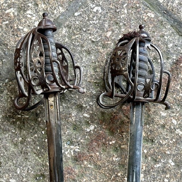 b2ap3_large_Victorian-Crimean-War-Scottish-Basket-Hilted-Broadsword-2 ***New In***Antique Victorian Crimean/ WW1 War Scottish Basket Hilted Swords - One marked 'Chavasse'. Possibly owned by Double VC Winner  'Noel Godfrey Chavasse' - Currently being Researched... - Armoury Antiques | Marlborough Antiques