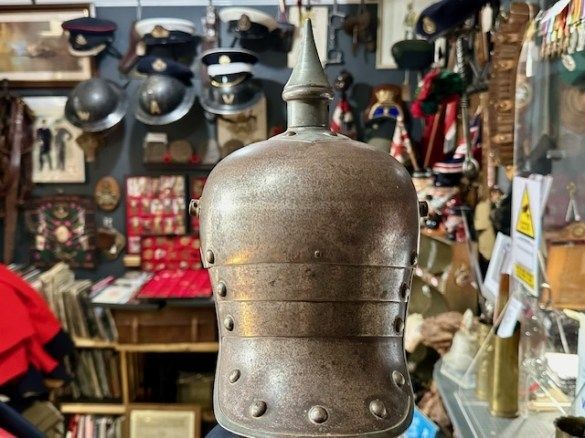 b2ap3_large_German-Pickelhaub-3_585x585 ***New In***A Superb WW1 German M1915 Lobster Tail Cuirassier Helmet. - Armoury Antiques | Marlborough Antiques