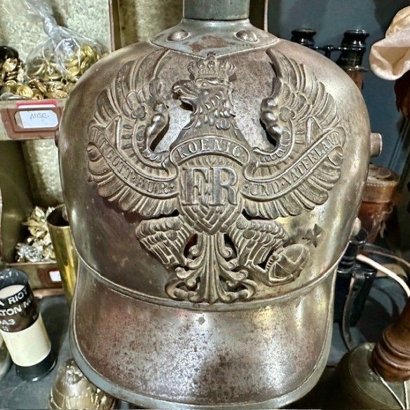 b2ap3_large_German-Pickelhaub-6_585x585 ***New In***A Superb WW1 German M1915 Lobster Tail Cuirassier Helmet. - Armoury Antiques | Marlborough Antiques