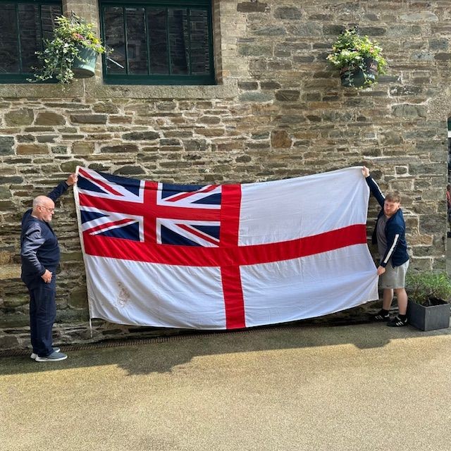 b2ap3_large_New-In-Armoury-Antiques-and-Militaria-2 ***New In***Government Issue HRH Prince Charles (Now HM King Charles III) Flag and Royal Naval Ensign. - Armoury Antiques | Marlborough Antiques