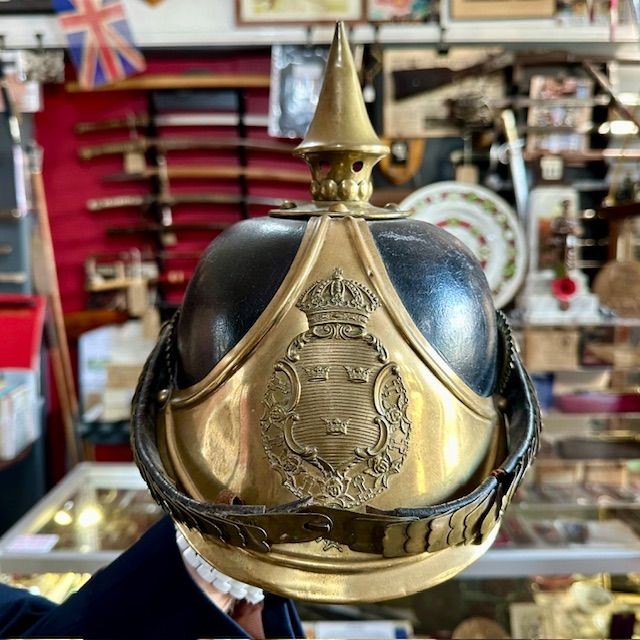 b2ap3_large_Swiss-NCO-Helmet-1 ***Some Superb Antique German and Swedish Helmets*** - Armoury Antiques | Marlborough Antiques