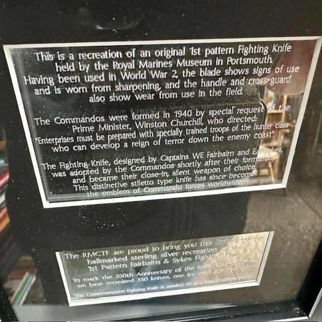 b2ap3_large_FS-Dagger-Solid-Silver-2 ***NOW SOLD***Royal Marines 350th Anniversary (1664-2014) Solid Silver (Hallmarked) Special Presentation 1st Pattern FS Dagger. - Armoury Antiques | Marlborough Antiques