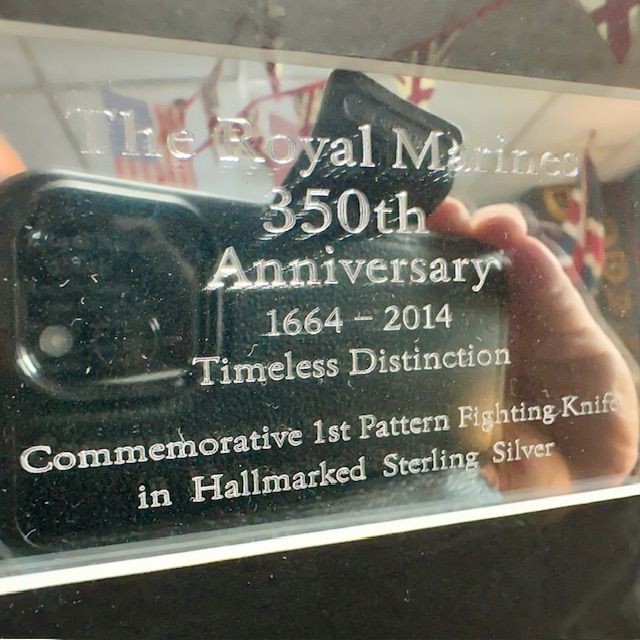 b2ap3_large_FS-Dagger-Solid-Silver-4 ***NOW SOLD***Royal Marines 350th Anniversary (1664-2014) Solid Silver (Hallmarked) Special Presentation 1st Pattern FS Dagger. - Armoury Antiques | Marlborough Antiques