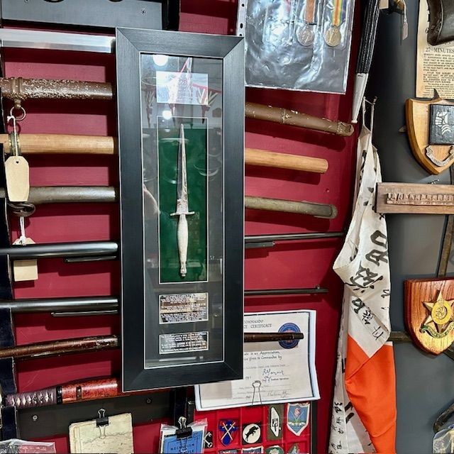 b2ap3_large_FS-Dagger-Solid-Silver-6 ***NOW SOLD***Royal Marines 350th Anniversary (1664-2014) Solid Silver (Hallmarked) Special Presentation 1st Pattern FS Dagger. - Armoury Antiques | Marlborough Antiques