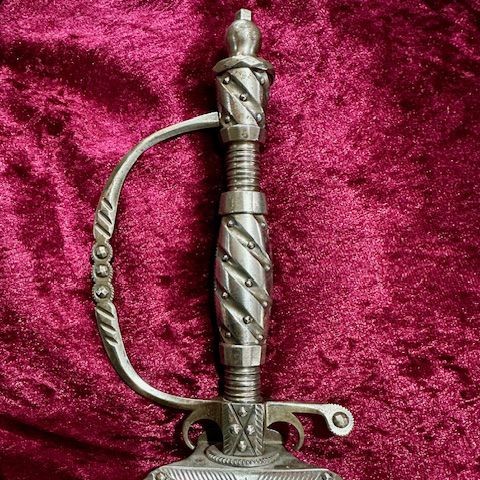 b2ap3_large_Victorian-Steel-Hilted-Court-Sword-2 ***New In***Antique Victorian Steel Hilted Etched Bladed Court Sword. - Armoury Antiques | Marlborough Antiques