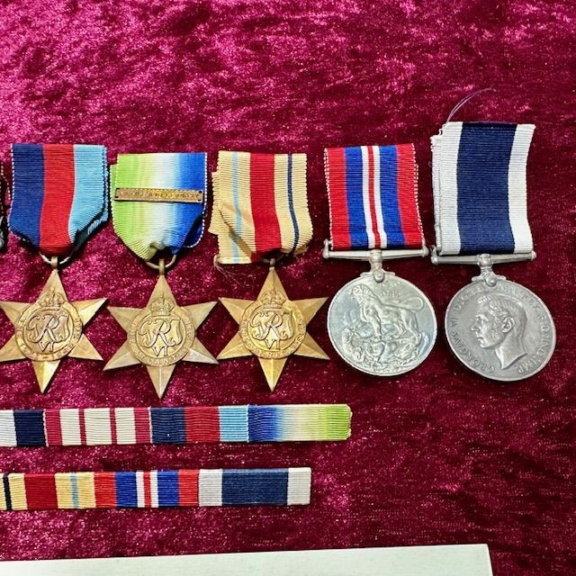 b2ap3_large_Distinguished-Service-Medal-Group-4 ***WW2 MALTA CONVOY DSM GROUPING***WW2 'Malta Convoy' Royal Naval Distinguished Service Medal (DSM) Grouping Fresh to The Market. - Armoury Antiques | Marlborough Antiques