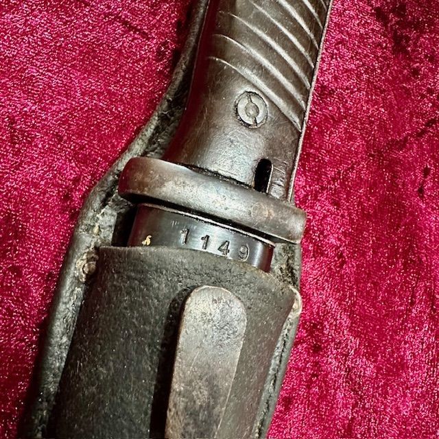 b2ap3_large_WW2-German-K98-Bayonet-and-Frog-2 ***NOW SOLD***An Interesting WW2 Royal Navy Medal Grouping and a Nice WW2 K98 German Bayonet and Frog - Both Fresh to The Market... - Armoury Antiques | Marlborough Antiques