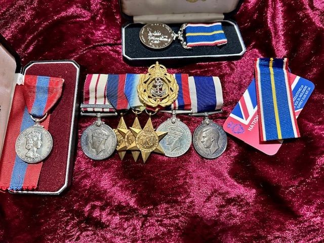 b2ap3_large_WW2-Royal-Navy-Medal-Grouping-1 ***NOW SOLD***An Interesting WW2 Royal Navy Medal Grouping and a Nice WW2 K98 German Bayonet and Frog - Both Fresh to The Market... - Armoury Antiques | Marlborough Antiques