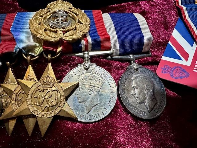 b2ap3_large_WW2-Royal-Navy-Medal-Grouping-4 ***NOW SOLD***An Interesting WW2 Royal Navy Medal Grouping and a Nice WW2 K98 German Bayonet and Frog - Both Fresh to The Market... - Armoury Antiques | Marlborough Antiques