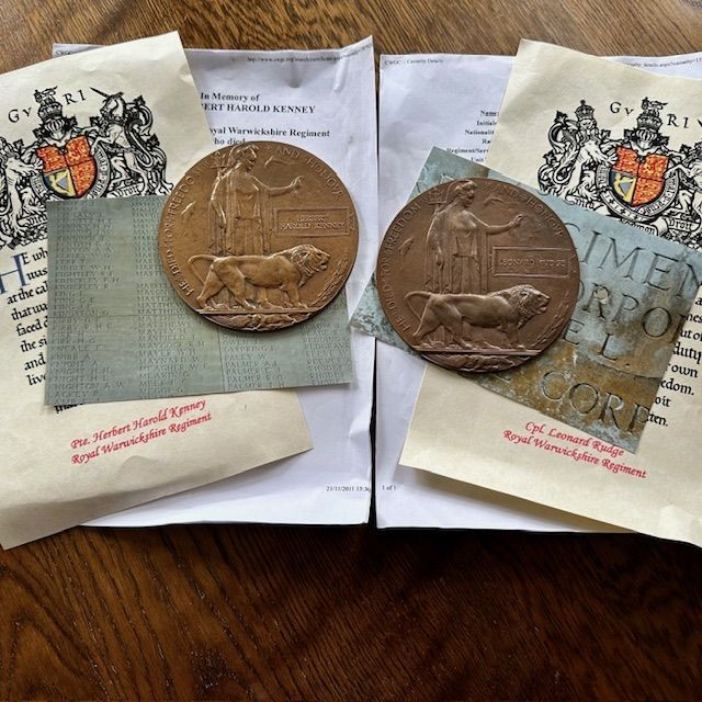 b2ap3_large_WW1-Death-Plaques ***New In***WW1 Death Plaques. - Armoury Antiques | Marlborough Antiques