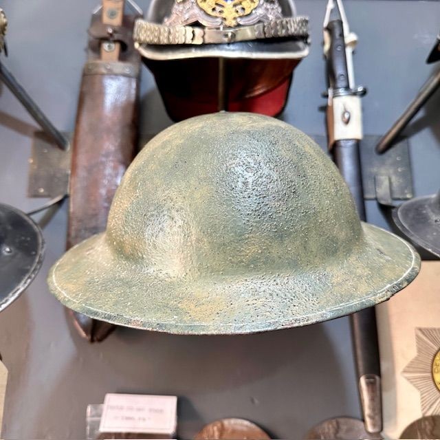 b2ap3_large_WW1-British-Brodie-Helmet-1 ***BOTH NOW SOLD***WW1 British and US Brodie Helmets. - Armoury Antiques | Marlborough Antiques