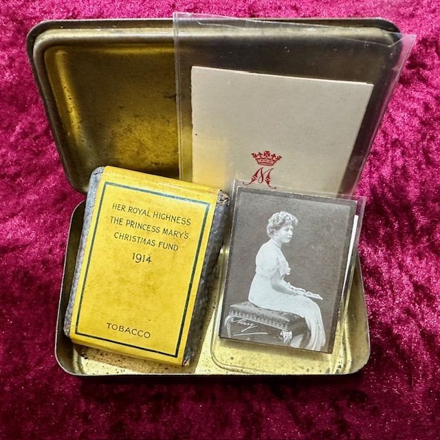 b2ap3_large_WW1-Princess-Mary-Tin-4 ***New In***WW1 Princess Mary Tins with Original Contents. - Armoury Antiques | Marlborough Antiques